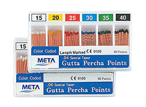 Gutta Percha Points Taper .06 #55 60/pk. - Meta