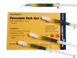Porcelain Etch Gel 1.2ml. Syringe + 8 Tips 4/bx. - Pulpdent
