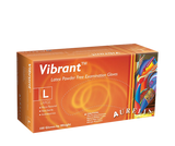 Vibrant Extra Large Latex Powder Free Gloves 100/bx. - Aurelia - Osung USA