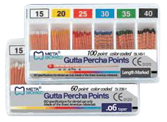 Gutta Percha Points Extra Fine 120/pk. - Meta