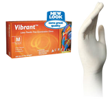 Vibrant Extra Large Latex Powder Free Gloves 100/bx. - Aurelia - Osung USA