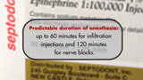 Septocaine Gold 4% 1:100,00 with Epinephrine 50/bx. - Septodont - Osung USA
