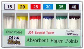 Paper Points Taper .04 #40 60/pk. - Meta - Osung USA