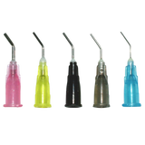 PreBent Dispensing Tips Yellow 20ga. 100/pk. - MARK3* - Osung USA