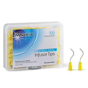 Infusor Tips Metal Bent 100/pk. - Osung USA