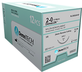 Nylon 4-0 18" 13mm (C3) Precision Point Reverse Cutting Black Sutures 12/bx. -DemeTech - Osung USA