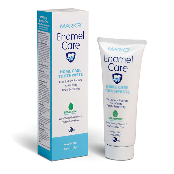 Enamel Care 1.1% Sodium Fluoride Anti-Cavity Toothpaste RX only 4.3oz. Spearmint  MARK3 - Osung USA