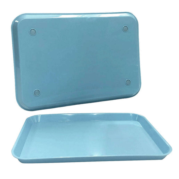 Set Up Tray Flat Blue 9.625