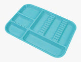 Set Up Tray Divided Blue 1/pk - MARK3* - Osung USA