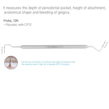 12N Dental Probe Metal handle Osung - BPCP12N - Osung USA