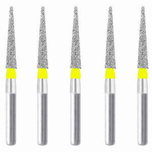 Conical Pointed, Slender 1.4 mm Dia. Extra Fine Grit Diamond Bur 5 per pack. 164.14EF2 - Osung USA