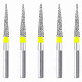 Conical Pointed, Slender 1.4 mm Dia. Extra Fine Grit Diamond Bur 5 per pack. 164.14EF2 - Osung USA
