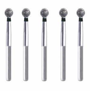 Spherical 2.5 mm Dia. Extra Coarse Grit Diamond Bur 5 per pack. 001.25EC1 - Osung USA
