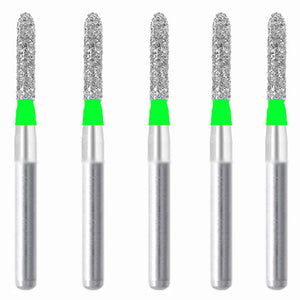 Torpedo, Cylindrical 1.4 mm Dia. Coarse Grit Diamond Bur 5 per pack. 284.14C2 - Osung USA