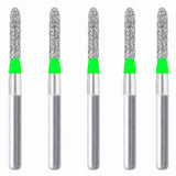 Torpedo, Cylindrical 1.4 mm Dia. Coarse Grit Diamond Bur 5 per pack. 284.14C2 - Osung USA