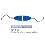 Dental Curette, Gracey, Rigid, Silicone Handle, GR 9-10