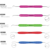 Osung dental Scaler and Curette set | Silicone Handle Set | N-139