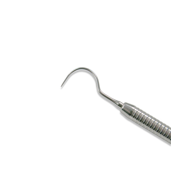 Sonde In Acciaio Inox Tedesco 10 Sonde Dentali A Gancio #23 In Acciaio Inox Tedesco - Per Esplorazione E Diagnosi Strumento Dentale Inox Riutilizzabile - Foto 10