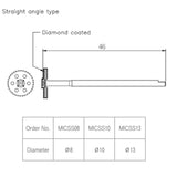 Diamond Coated Micro Saw Blade, Straight, 13mm, MICSS13