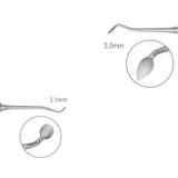 Dental Carver, Cleiod Discoid, Autoclavable Silicone Handle, CD 3-6