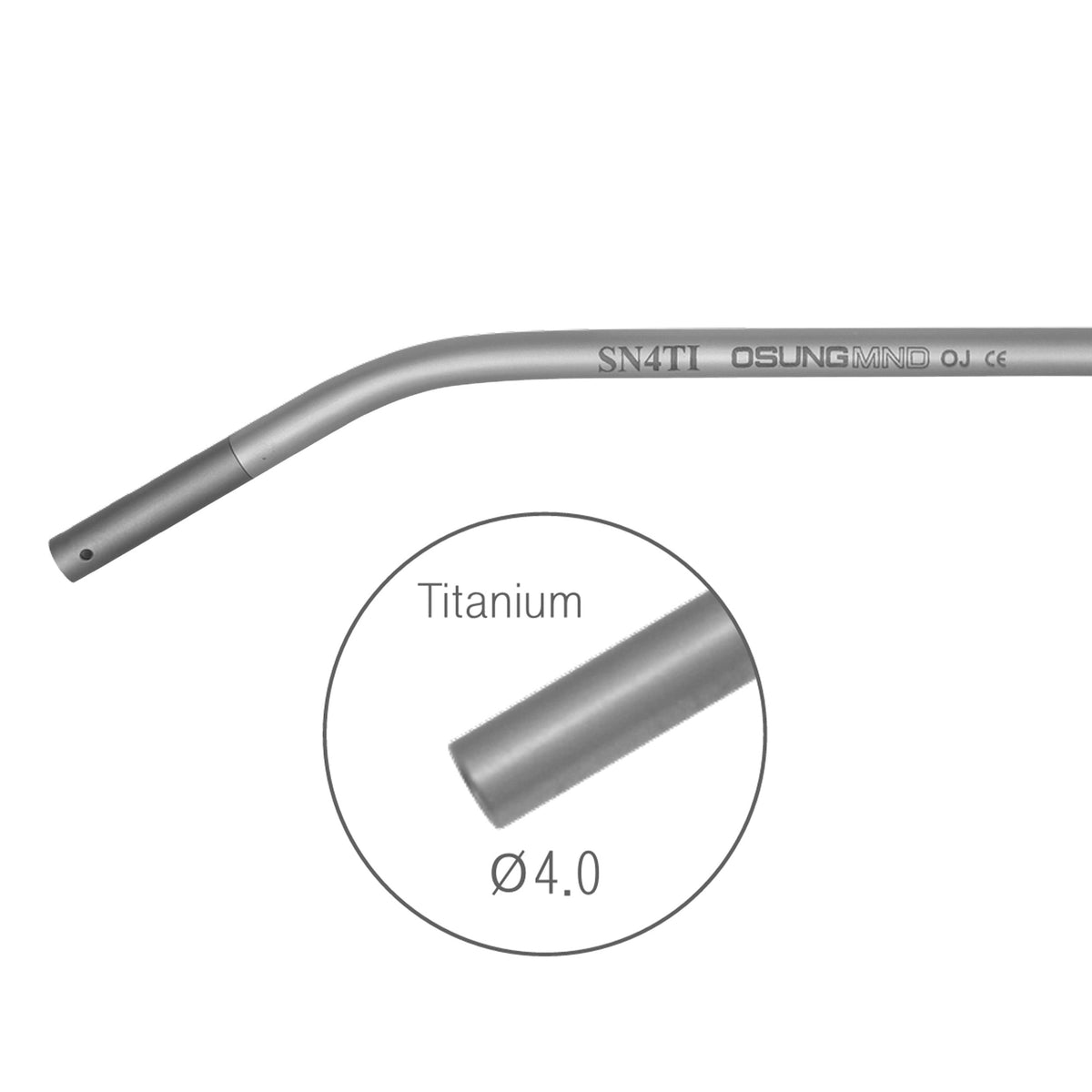 Dental Titanium Suction Tip 4mm Premium Osung -SN4TI | Osung USA