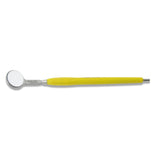 Mouth Mirror, Front Surface Double Side,Cone Socket No. 4, 22mm dia, yellow handle, EA - Osung USA