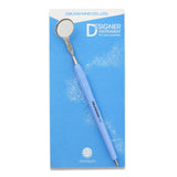 Mouth Mirror, Front Surface Double Side, Simple Stem No. 4, 22mm dia, Blue Handle, EA - Osung USA