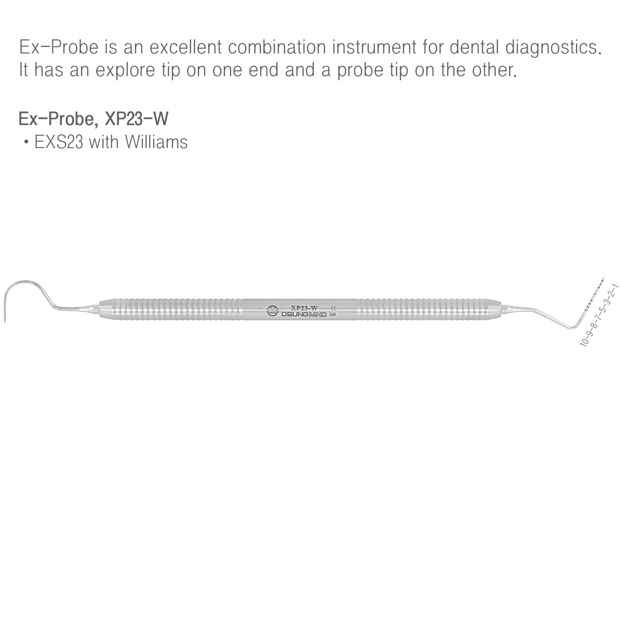 Dental Explorer Probe 23/Williams Shepherd's hook Explorer + Probe Pre
