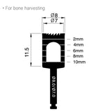 B80 Implant Trephine Bur Drill 8mm/7mm Osung - THB80 - Osung USA