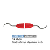 Dental Curette, Gracey, Rigid, Autoclavable Silicone Handle, GR 17-18 - Osung USA