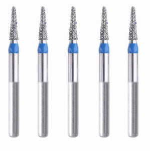 Conical, Dome End 1.6 mm Dia. Medium Grit Diamond Bur 5 per pack. 194.16M1S - Osung USA