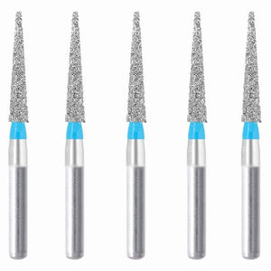 Conical Pointed, Slender 1.2 mm Dia. Medium Grit Diamond Bur 5 per pack. 164.12M1 - Osung USA