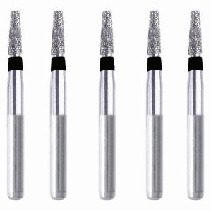 Conical, Round Edge 1.4 mm Dia. Extra Coarse Grit Diamond Bur 5 per pack. 584.14EC1 - Osung USA