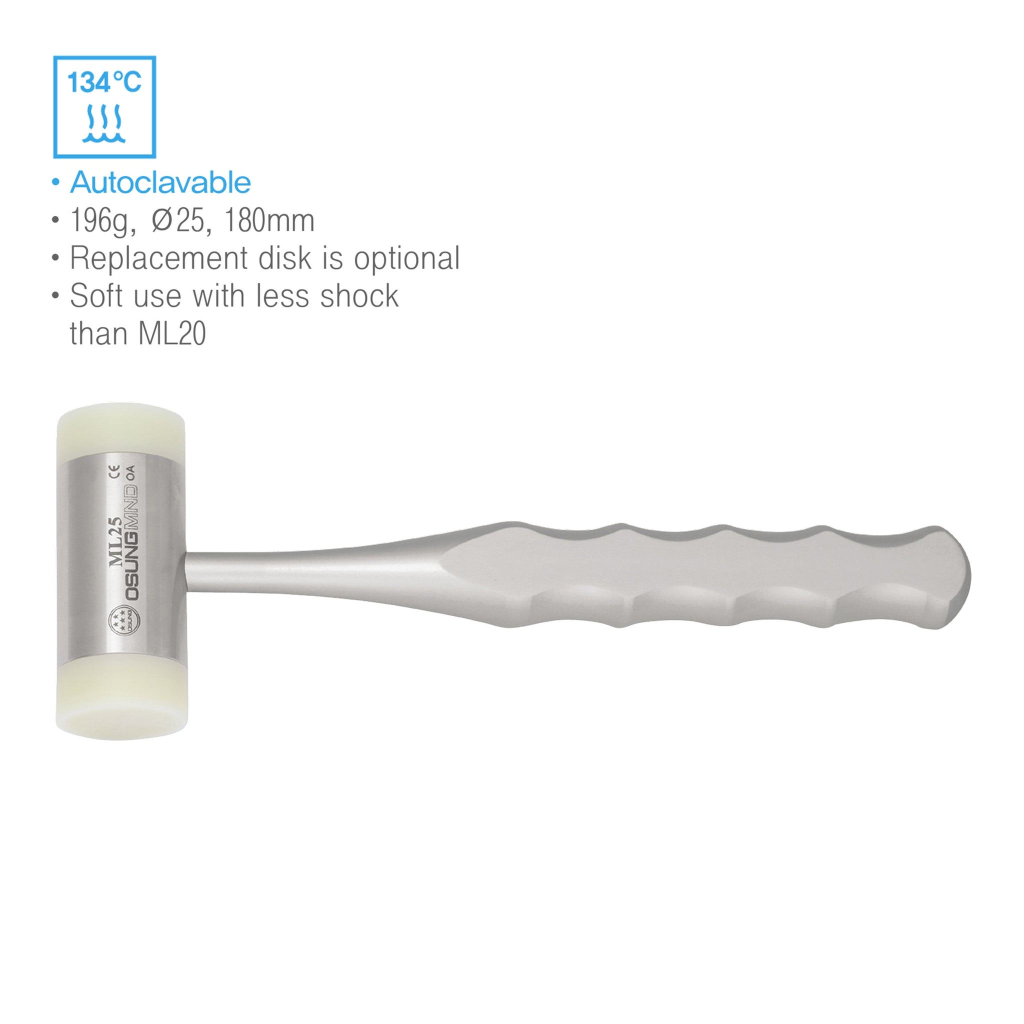 Dental Mallet Nylon End Premium Osung-ML25 | Osung USA
