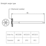 Diamond Coated Micro Saw Blade, Straight, 10mm, MICSS10 - Osung USA