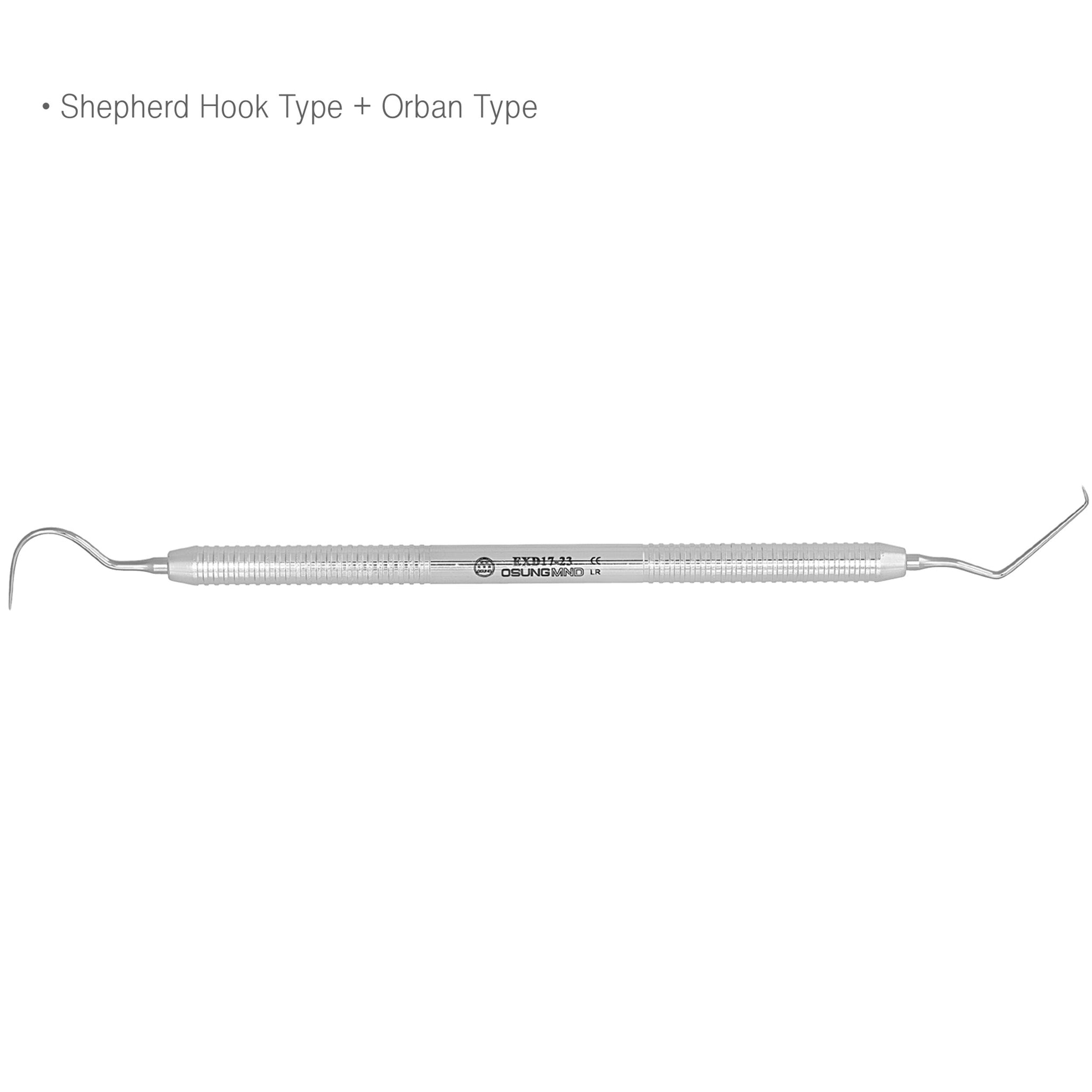 Dental Explorer 17/23 Shepherd Hook + Orban Type Premium Osung -EXD17-