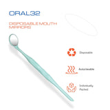 5 Pieces Dental Autoclavable Disposable Mouth Mirror Green -ORAL32 - Osung USA