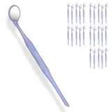 25 Pieces Dental Autoclavable Disposable Mouth Mirror Purple -ORAL32