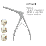 Bone Rongeur, Kerrison, Beak 10cm, Bite 4mm wide, RNGSK100 - Osung USA