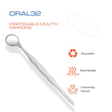 10 Pieces Dental Autoclavable Disposable Mouth Mirror White -ORAL32 - Osung USA
