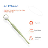 50 Pieces Dental Autoclavable Disposable Mouth Mirror Yellow -ORAL32 - Osung USA