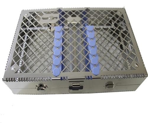 dental tackle box Osung EFECAD-02 Dental Instrument Cassette 16 capacity